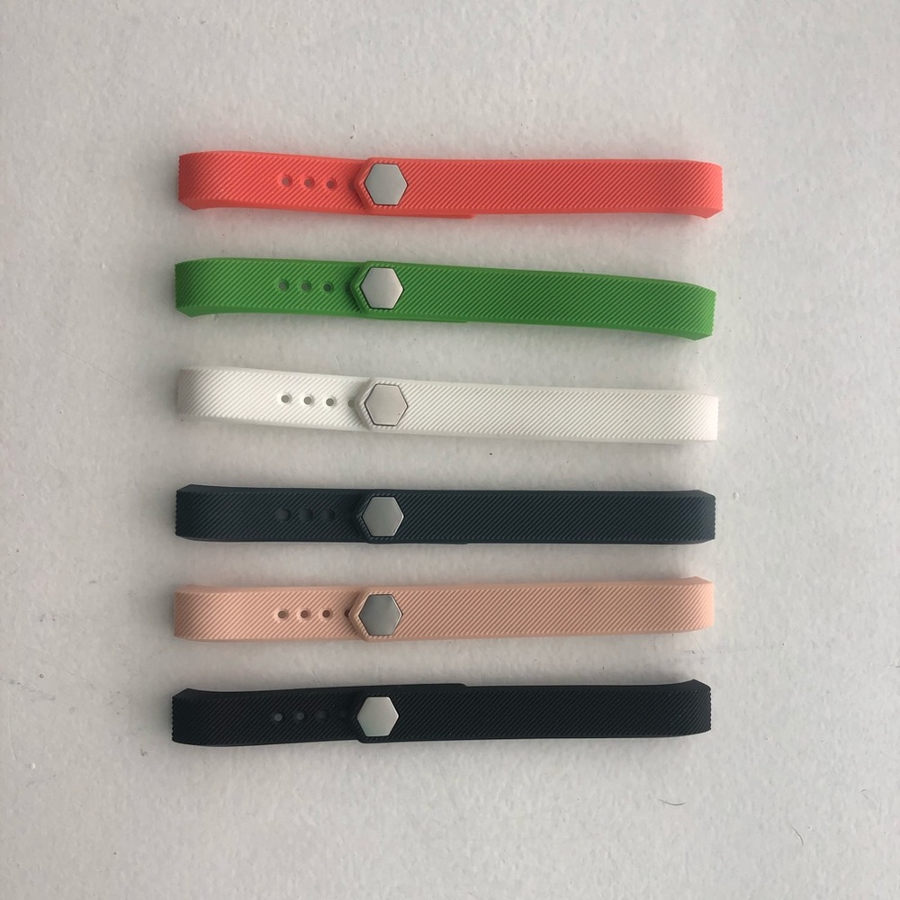 6 colored Fitbit Alta Hr watch bands